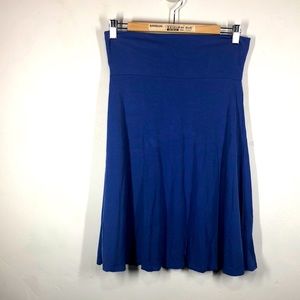 LuLaRoe blue skirt size medium